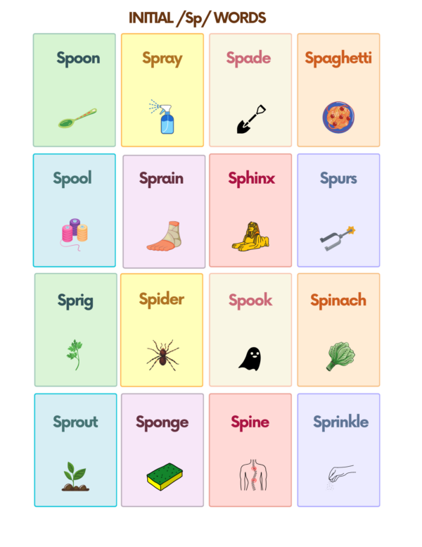 words with sp sound in the middle