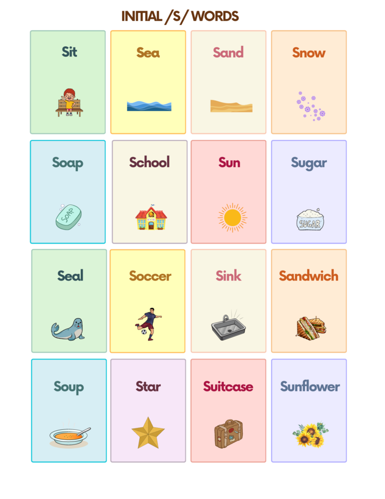 Free Autism and Speech Therapy Printable Flashcards