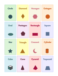 Free Shapes Flashcards for Autism and Speech Therapy | AutisticHub