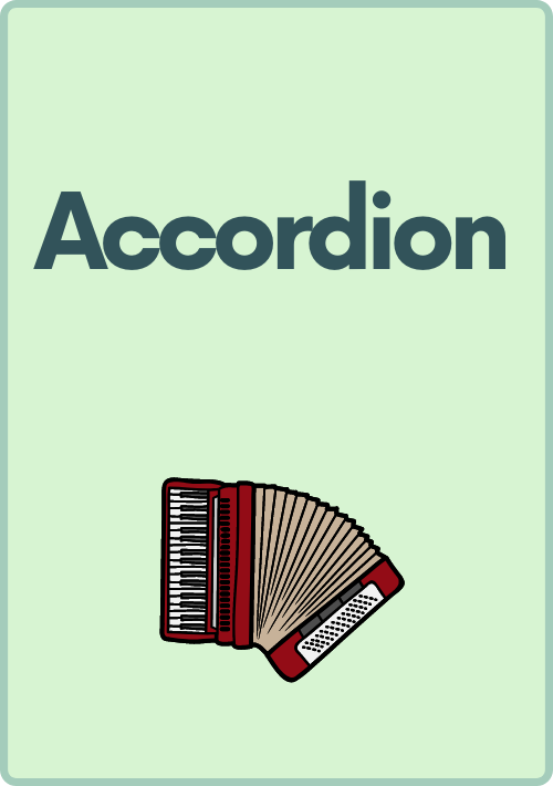 Accordion flashcards sales